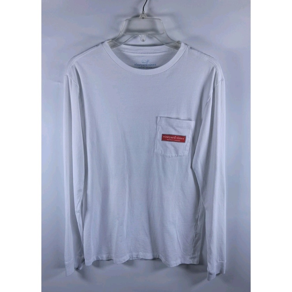 Vineyard Vines XS Pocket T-Shirt Long Sleeve Martha's Vineyard Christmas Tee